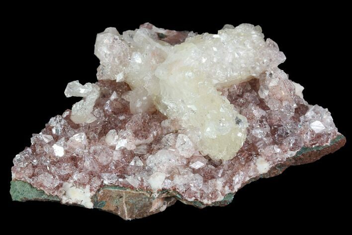 Stilbite and Apophyllite Crystal Cluster - India #97823